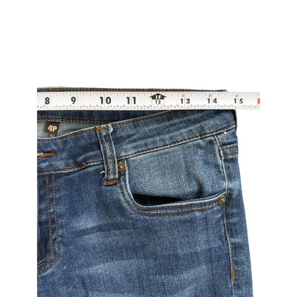 KUT FROM THE KLOTH  Blue Medium Wash Distressed Jeans Size 4P - Picture 6 of 8